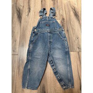OshKosh BGosh Genuine Article 3T Denim Overalls 100% Cotton Adjustable Straps Sn